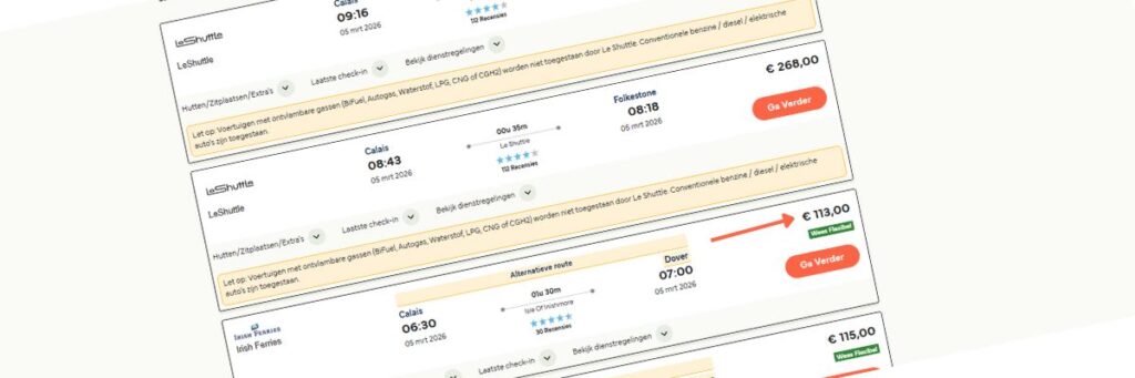 Eurotunnel aanbieding