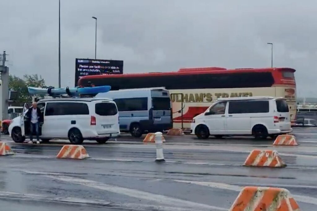 met de bus naar Engeland via de tunnel